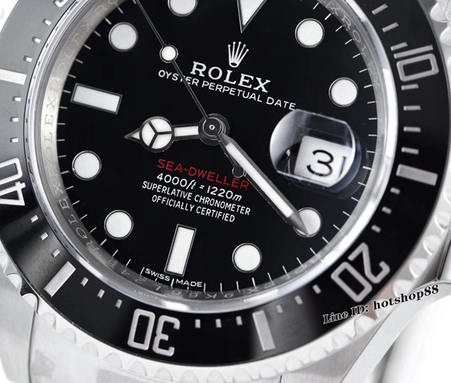 劳力士手表 N厂新品单红鬼王Sea-Dweller126600 Rolex复刻男士腕表 gjs3215